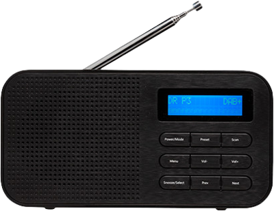 Denver Radio DAB+ 230v of batterij + dual wekfunctie zwart - 8140310 Denver Radio DAB+ 230v of batterij + dual wekfunctie zwart - 8140310