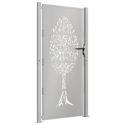 Poort 105x180 cm boomontwerp cortenstaal Poort 105x180 cm boomontwerp cortenstaal