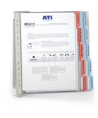 Durable Wandhouder | 10 zichtpanelen | rood/blauw | DIN A4 van hardfolie | 1 stuk - 569100 569100