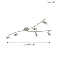 Eglo Led plafondspotMagnum rvs 6-lichts - 92645 - thumbnail