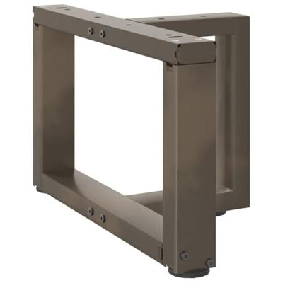 Salontafelpoten 2 st T-vormig 40x25x(30-31) cm staal naturel