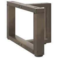 Salontafelpoten 2 st T-vormig 40x25x(30-31) cm staal naturel - thumbnail