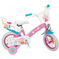 Kinderfiets Peppa Pig 12" Roze - thumbnail