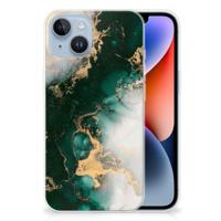 TPU Siliconen Hoesje voor Apple iPhone 14 Marmer Groen - thumbnail