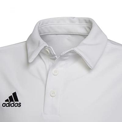 adidas Entrada 22 Polo Kids Wit Zwart