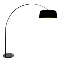 Steinhauer Zwarte booglampLuma Dark met zwarte kap Ø60cm - 4771ZW - thumbnail