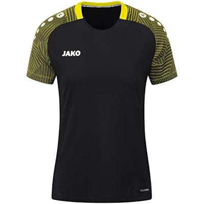 JAKO 6122D T-Shirt Performance Dames - Zwart/Zachtgeel - 42 - thumbnail