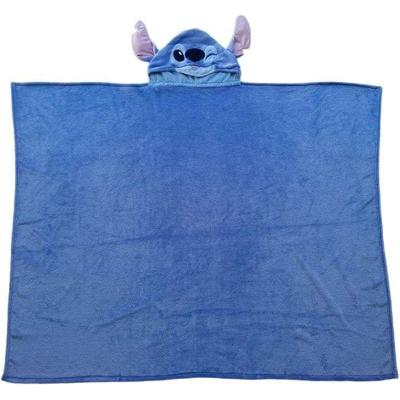 3D Fleece deken met capuchon - WORLD TRADE AND TECHNOLOGIES - Steek - 120 x 150 cm - Ultrazacht - Kinderontwerp