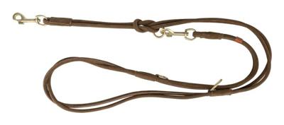 Trixie hondenriem pure verstelbaar rond gestikt leer bruin Trixie hondenriem pure verstelbaar rond gestikt leer bruin