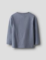 NMMROLF t-shirt met lange mouwen voor jongens NAME IT Boxy-Fit grijsblauw - thumbnail