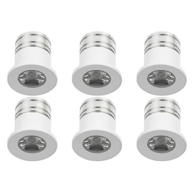 LED Veranda Spot Verlichting 6 Pack - Velvalux - 3W - Warm Wit 3000K - Inbouw - Dimbaar - Rond - Mat Wit - Aluminium - Ø31mm