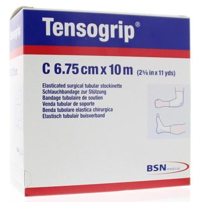 Tensogrip Elastisch buisverband 10m x 6.75cm huidskleur 1 Stuks Tensogrip Elastisch buisverband 10m x 6.75cm huidskleur 1 Stuks