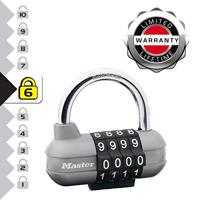 Master Lock P22164 Hangslot Zilver, Zwart Cijferslot - thumbnail