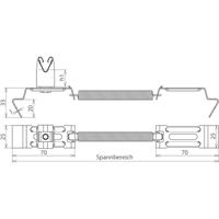 DEHN DLH SG 8 H32 FG180.280 V2A Dakgeleiderhouder 1 stuk(s) - thumbnail