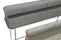 Plantenbakkenset DKD Home Decor 100 x 22 x 70 cm Grijs Metaal Wit Vintage - thumbnail