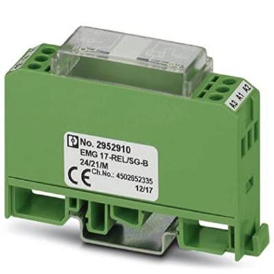 Phoenix Contact EMG 17-REL/SG-B 24/21/M Relaismodule (modulair) Nominale spanning: 24 V/DC Schakelstroom (max.): 6 A 1x wisselcontact 1 stuk(s)