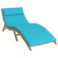 Zon Loungerkussen Turquoise 178 x 60 x 4 cm Oxford stof - thumbnail