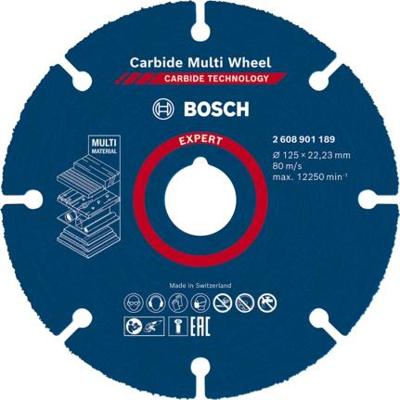 Bosch Accessories EXPERT Carbide Multi Wheel 2608901189 Doorslijpschijf recht 125 mm 1 stuk(s) Bosch Accessories EXPERT Carbide Multi Wheel 2608901189 Doorslijpschijf recht 125 mm 1 stuk(s)