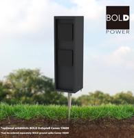 BOLD 10614 Buitenstopcontact 2-voudig Antraciet Zonder kabel - thumbnail