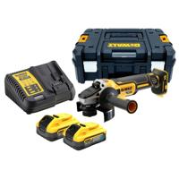 DeWALT DCG405H2T Accu haakse slijper 125mm 18V XR 5.0Ah POWERSTACK in TSTAK - thumbnail