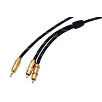 ROLINE GOLD audio aansluitkabel 3,5 mm stereo - 2x tulp, M/M, 5 m - thumbnail