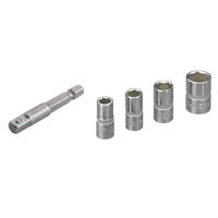 Wolfcraft Dopsleutel-set | Adapter | 50mm | 7/8/10/13mm | 1 set - 2413000 - thumbnail