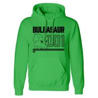 Unisex Hoodie Pokémon Bulbasaur Line Art Groen - Maat: L - thumbnail