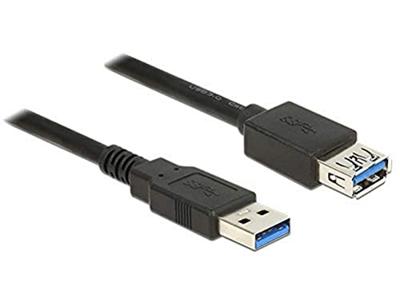 Delock 85057 Verlengkabel USB 3.0 Type-A male > USB 3.0 Type-A female 3,0 m zwart Delock 85057 Verlengkabel USB 3.0 Type-A male > USB 3.0 Type-A female 3,0 m zwart