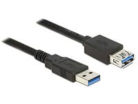 Delock 85057 Verlengkabel USB 3.0 Type-A male > USB 3.0 Type-A female 3,0 m zwart - thumbnail