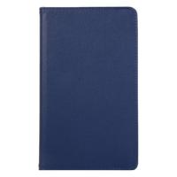 Shop4 - Samsung Galaxy Tab A 8.0 (2019) Hoes - Rotatie Cover Lychee Donker Blauw - thumbnail
