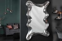 Extravagante wandspiegel ALICE 160x106cm zilver variabel op te hangen - 20342 - thumbnail