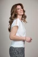 Elvira Casuals Top Lianne E2 26-069 T-shirt Korte Mouw 15 Off White - thumbnail