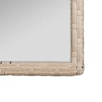 4-delige Loungeset met kussens poly rattan beige - thumbnail