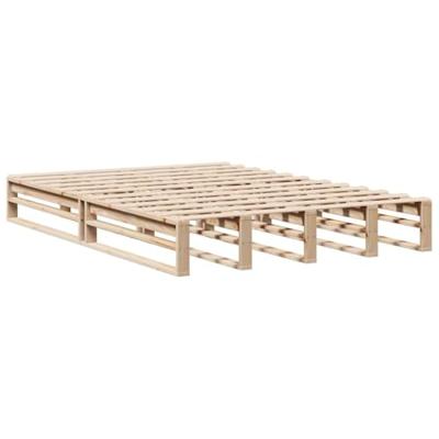 Bedframe zonder matras massief grenenhout 120x200 cm