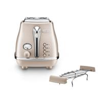 Delonghi CTOT2103.BG Icona Metallics Broodrooster 900W Beige - thumbnail