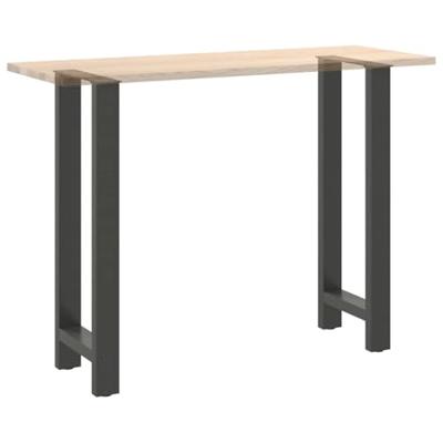 Bartafelpoten 2 st 50x(100-101) cm staal antraciet