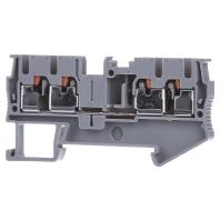 Phoenix Contact 3209578 Doorgangsklem 5.2 mm Snelaansluiting Grijs 1 stuk(s) Piece