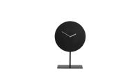 Light & Living Klok Waiwo op voet, mat zwart-zilver - thumbnail