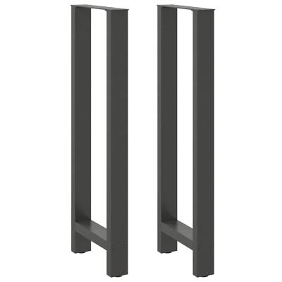 Bartafelpoten 2 st 40x(110-111) cm staal antraciet