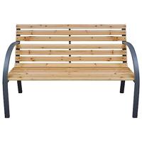 Tuinbank 112 cm massief vurenhout - thumbnail