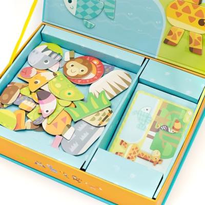 Classic World magneetspel bosdieren, 60dlg.