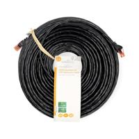 CAT6 Netwerkkabel | RJ45 Male | RJ45 Male | U/UTP | 50.0 m | Buitenshuis | Rond | PE | Zwart | Label - thumbnail