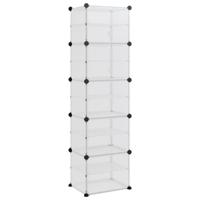 VidaXL Schoenenrek 44x31,5x153,5 cm polypropeen transparant - thumbnail