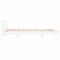 Bedframe massief grenenhout wit 120x200 cm - thumbnail