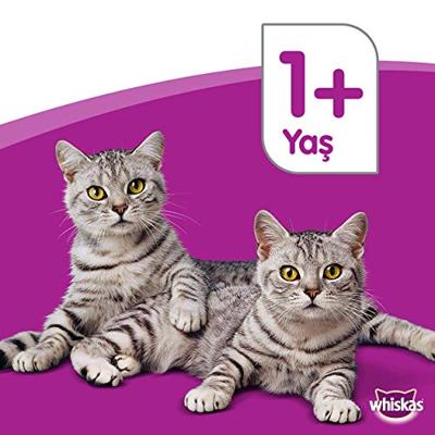 Whiskas Combipack Adult 1+ kattenvoer 2 stuks: tonijn 3,8 kg + rund 3,8 kg