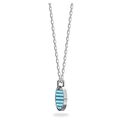 Swarovski 5642957 Ketting Ginger zilverkleurig-aquamarijnblauw - thumbnail