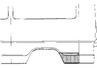 Plaatwerkdeel Ercedes L407d.paneelplaat 3072144