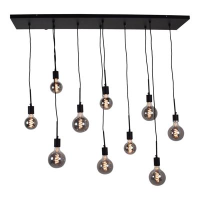 Urban Interiors Hanglamp 'Bulby' 10-lamps, kleur Zwart