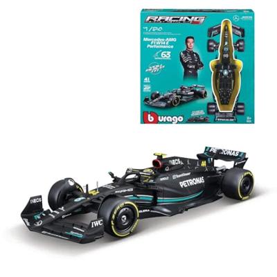 Bburago F1 KIT Mercedes AMG W14E mit Helm, #44 Hamilton 1:24 Auto