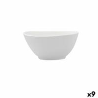 Kom Bidasoa Fosil Wit Keramisch 14 X 13,9 X 6,8 CM Vierkant (9 Stuks) - thumbnail